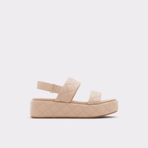 Beige Aldo Cossette Wedge Sandal - Flatform Sandals | 35YEANTMD