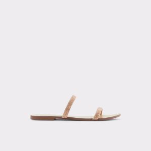 Beige Aldo Crelallan Flat Sandal Sandals | 04UMBNLAH