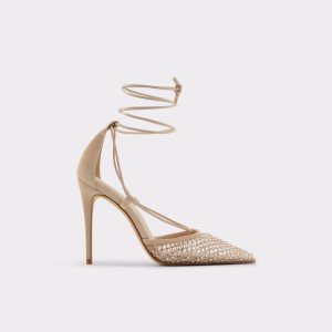 Beige Aldo Ladanten Strappy Heeled Heels | 85TQSEXPZ