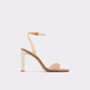 Beige Aldo Miracia Heeled Sandal Sandals | 81QMYWKUT