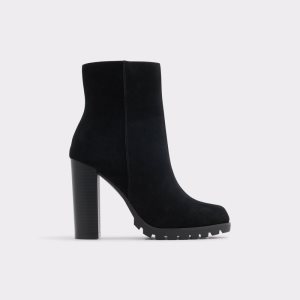 Black Aldo Doria - Lug Sole Ankle Boots | 65APBJMTQ