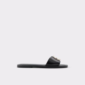 Black Aldo Glaeswen Slide Sandal Sandals | 50NGJUXMP