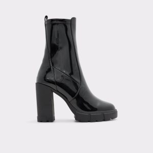 Black Aldo Ilanna - Lug Sole Ankle Boots | 70VZHXUIY