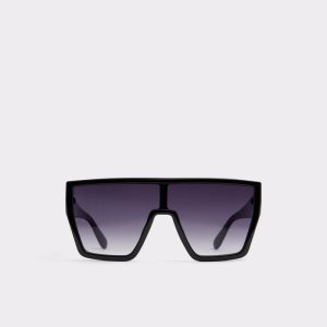 Black Aldo Isorfilia Shield Sunglasses | 20VYJOPHF