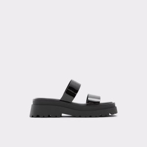 Black Aldo Phelix Slide Sandal - Lug Sole Sandals | 36YRQSLJW