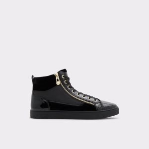 Black Aldo Popstar High Top - Cup Sole Sneakers | 09TPEDAXQ