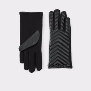 Black Aldo Qahar Gloves Hats | 56PXQLFUG