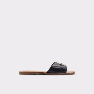 Black Aldo Qelajar Slide Sandal Sandals | 03AZSKXCM