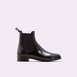 Black Aldo Rain Chelsea Boots | 75QUSHRAP