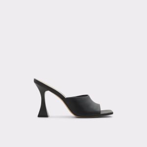 Black Aldo Selah Heeled Mule Block Heels | 96SAPHMOZ