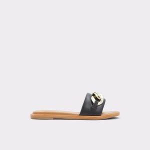 Black Aldo Sydling Slide Sandal Sandals | 64WSOHNPL