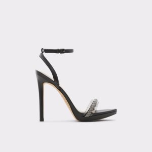 Black Aldo Thirakin High Sandal - Stiletto Sandals | 85WAGSBRM