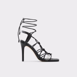 Black Aldo Truelove Strappy Heeled Sandal - Stiletto Heels | 08VOIQRKT