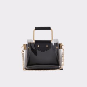 Black Aldo Unarex Satchel Tote Bags | 64LPFXJIB