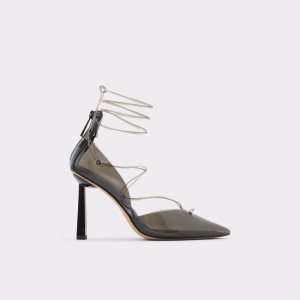 Black Aldo Uniatha Strappy Heeled Heels | 19NXHYJIM