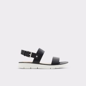 Black Aldo Woema Flat Sandal Sandals | 62ZCVFBHK