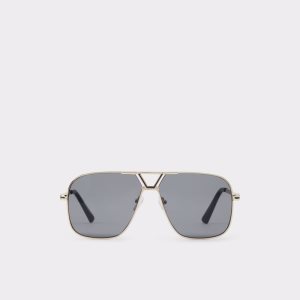 Black / Gold Multicolor Aldo Adrerarid Aviator Sunglasses | 01ZECRIAL