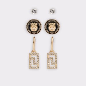 Black / Gold Multicolor Aldo Drievia Earrings | 87IYQUJCW