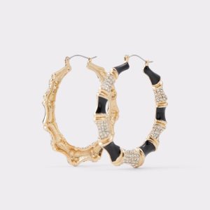 Black / Gold Multicolor Aldo Erendari Earrings | 59DVAOEUW