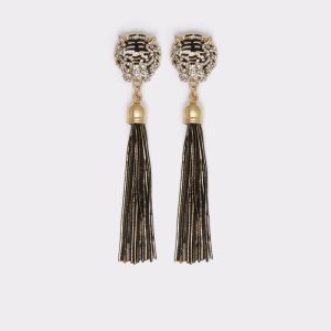 Black / Gold Multicolor Aldo Istokpoga Chandelier Earrings | 93JBZWGHU