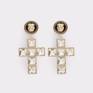 Black / Gold Multicolor Aldo Lesath Statement Earrings | 07LCISRMJ