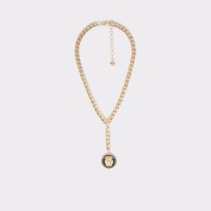 Black / Gold Multicolor Aldo Ocirella Necklace | 69CQLKSTN