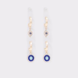 Blue Aldo Linthorst Hoop Earrings | 76HEMPWGC