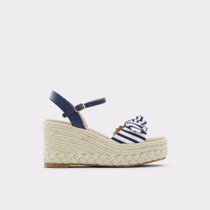 Blue Aldo Macrama Wedge Sandal - Wedge Sandals | 85XDKJESY