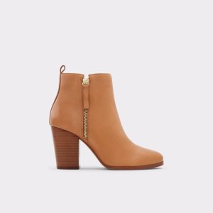 Dark Beige Aldo Noemieflex Ankle Boots | 02YOKNVWC