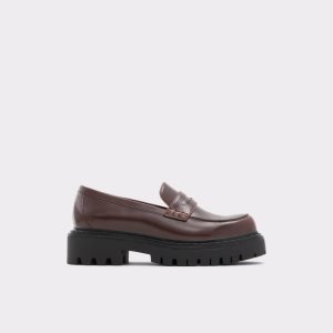 Dark Brown Aldo Bigstrut - Lug Sole Mules | 86CWDXMLV