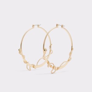 Dark Green Aldo Jessielea Hoop Earrings | 83HQNZUSR