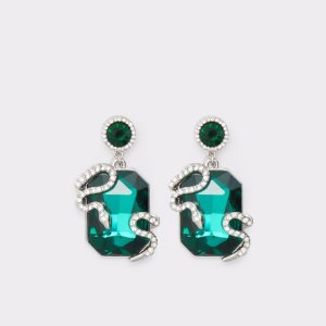 Dark Green Aldo Uleawen Pendant Earrings | 96GBIHZEJ