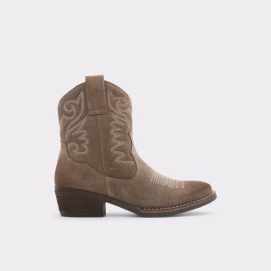 Dark Grey Aldo Wayjar Western Ankle Boots | 45HSWVJYR