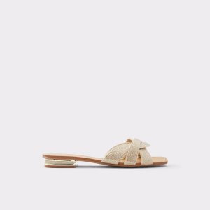 Gold Aldo Coredith Slide Sandal Sandals | 60QCEMPZR