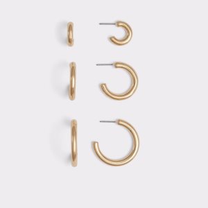 Gold Aldo Gavobrentar Hoop Earrings | 59TBQFXZV