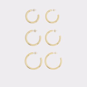 Gold Aldo Goldihoop Hoop Earrings | 49CXBIAOV