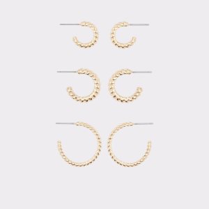 Gold Aldo Ocoelin Hoop Earrings | 14YAEFGMT