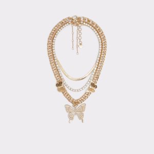 Gold / Multicolor Aldo Haiduan Necklace | 23UBNPDJQ