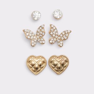 Gold / Multicolor Aldo Ocaewan Stud Earrings | 14QFRMYOP