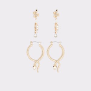 Gold / Multicolor Aldo Sylithh Hoop Earrings | 51PCXQJEW