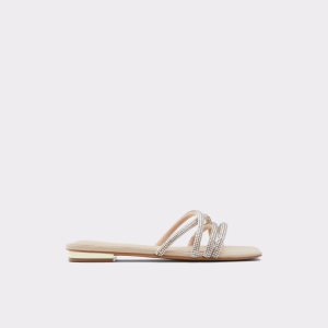 Light Beige Aldo Rossie Slide Sandal Sandals | 49BXHOIMN