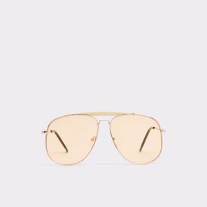 Light Orange Aldo Abaunad Aviator Sunglasses | 82TBZIAVM