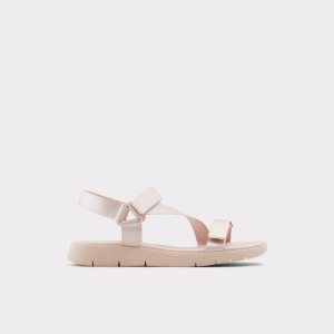 Light Pink Aldo Eoweniel Strappy Flat Sandal Sandals | 13QXHRZPL