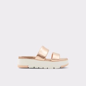 Rose Gold Aldo Cirea Wedge Sandal - Flatform Sandals | 29CAKLPNO