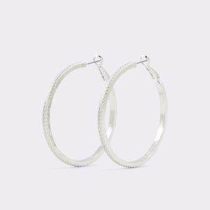 Silver Aldo Kedaywin Hoop Earrings | 65DUYOLMS