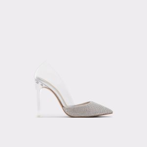 Silver Aldo Violetta High Heels | 64KEGWLVB