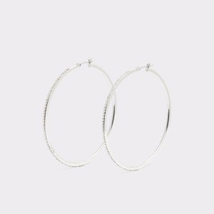 Silver / Multicolor Aldo Eryri Hoop Earrings | 28QIMBVAG