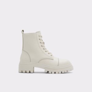 White Aldo Bigmark - Lug Sole Combat Boots | 07EQMSIVP