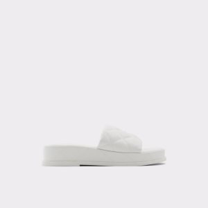 White Aldo Carreaux Slide Sandal - Flatform Sandals | 15CXQEURB