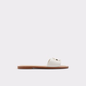 White Aldo Glaeswen Slide Sandal Sandals | 71XRDCVBS